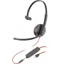 HP Poly Blackwire C3215 cuffie monaurali + custodia (Bulk), con filo, ufficio/call center, 87 g, cuffie, nero