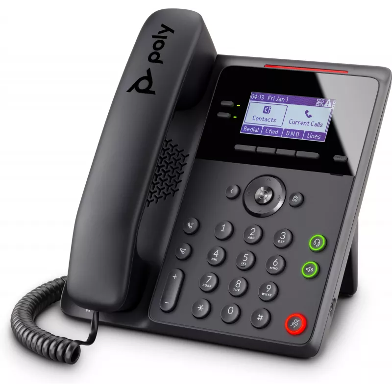 HP Poly Edge B20 82M83AA telefono IP, PoE, SIP, 8 linee, cornetta cablata, nero