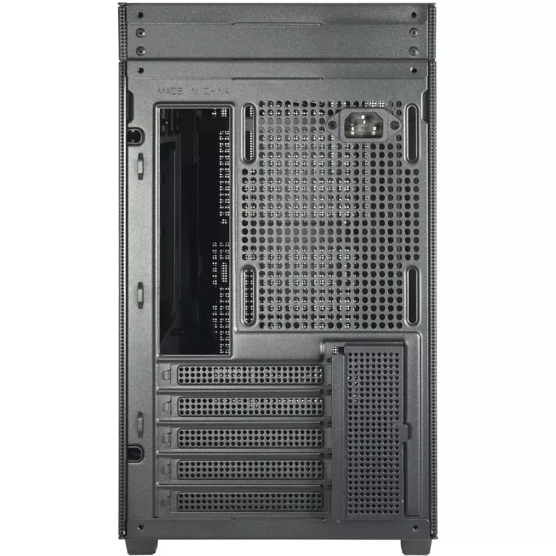 Case PC mini tower INTER-TECH IM-2 Expander, Mini-ITX/Micro ATX, supporta alimentatori ATX/SFX, unità 2,5 inch e 3,5 inch, ventole frontali/top 120/140 mm, nero