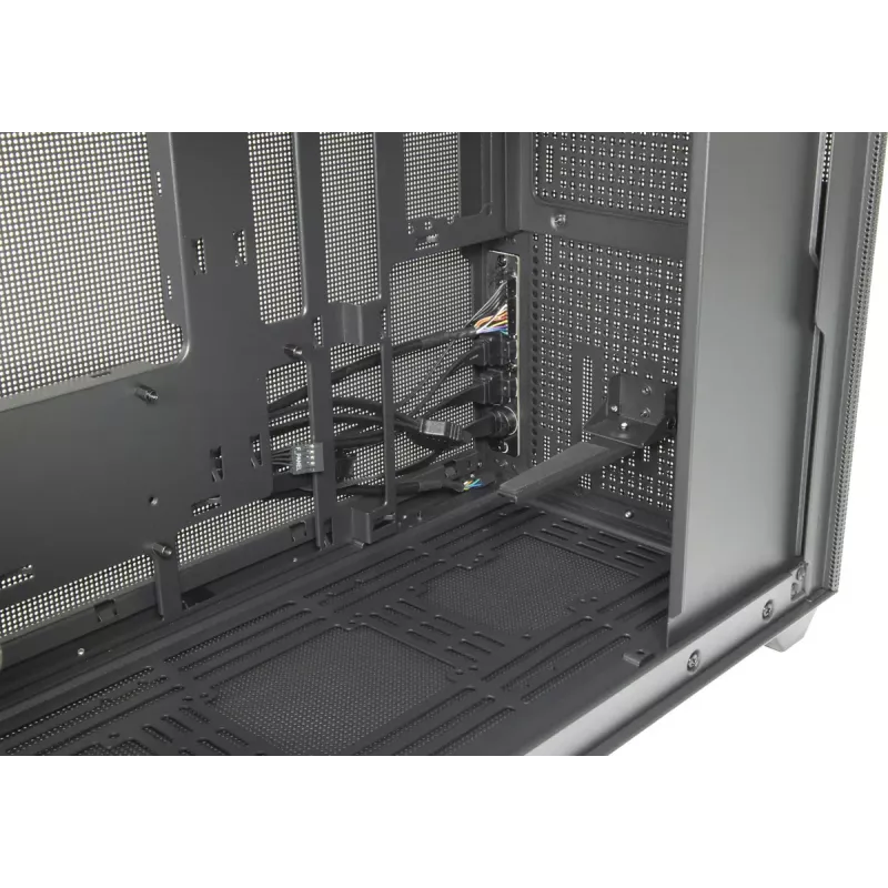 Case PC mini tower INTER-TECH IM-2 Expander, Mini-ITX/Micro ATX, supporta alimentatori ATX/SFX, unità 2,5 inch e 3,5 inch, ventole frontali/top 120/140 mm, nero