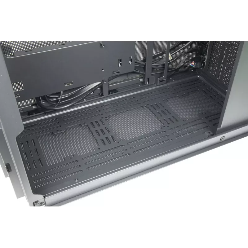 Case PC mini tower INTER-TECH IM-2 Expander, Mini-ITX/Micro ATX, supporta alimentatori ATX/SFX, unità 2,5 inch e 3,5 inch, ventole frontali/top 120/140 mm, nero