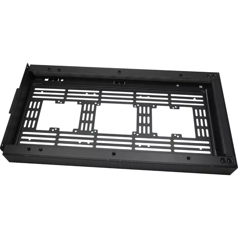 Case PC mini tower INTER-TECH IM-2 Expander, Mini-ITX/Micro ATX, supporta alimentatori ATX/SFX, unità 2,5 inch e 3,5 inch, ventole frontali/top 120/140 mm, nero