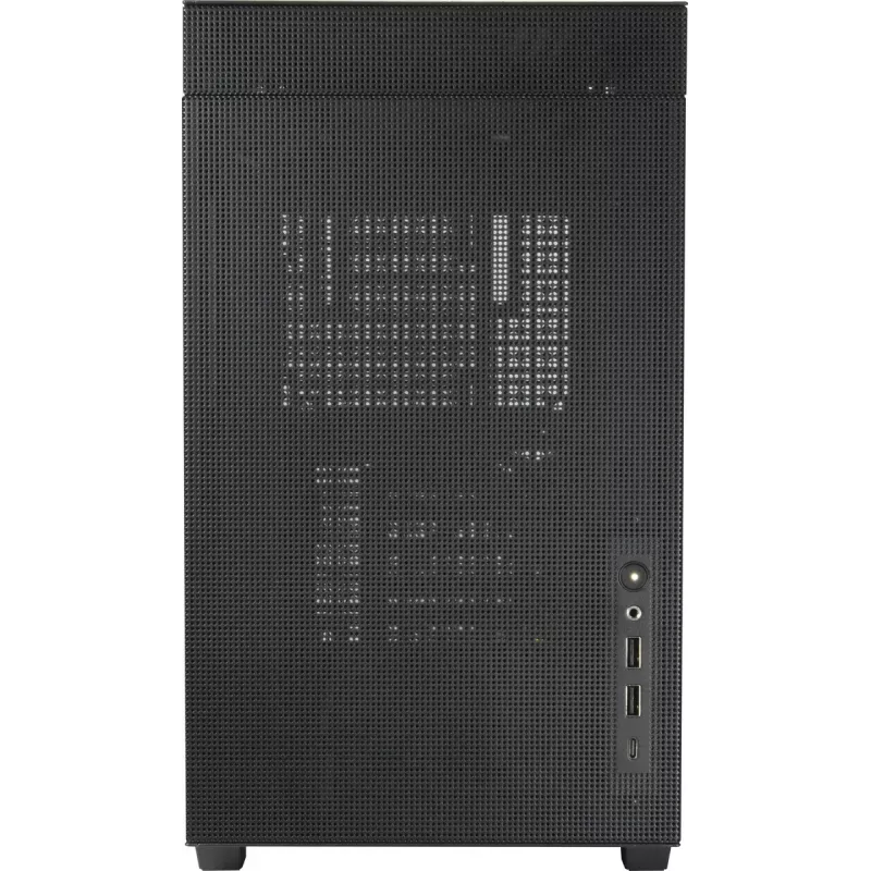 Case PC mini tower INTER-TECH IM-2 Expander, Mini-ITX/Micro ATX, supporta alimentatori ATX/SFX, unità 2,5 inch e 3,5 inch, ventole frontali/top 120/140 mm, nero