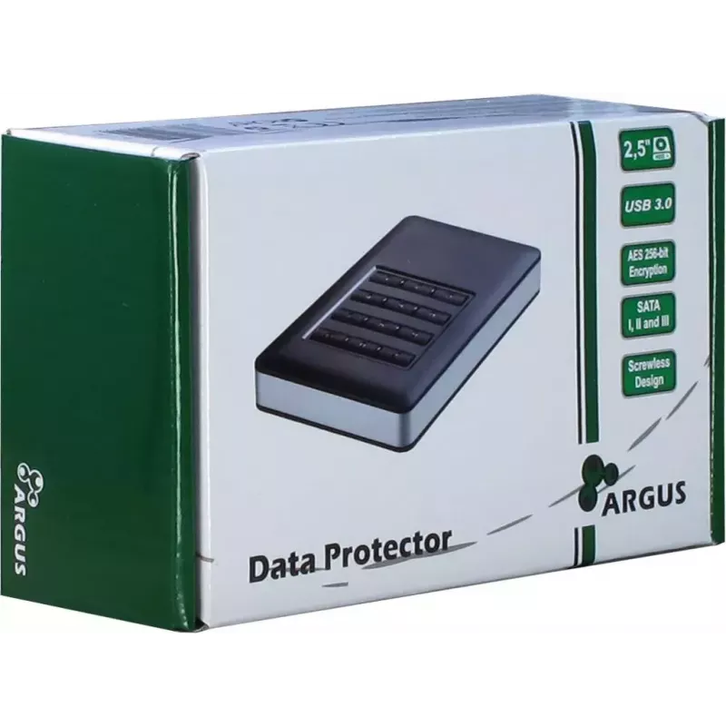 Case per disco rigido Inter-Tech GD-25LK01 alluminio nero 2,5