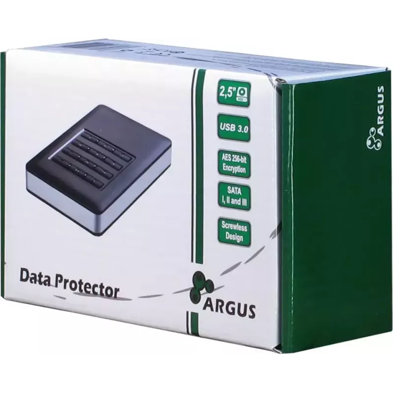 Case per disco rigido Inter-Tech GD-25LK01 alluminio nero 2,5