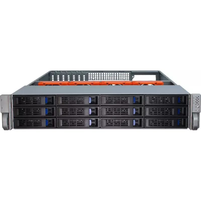 Case per server Inter-Tech IPC 2U-2412 rack nero, argento