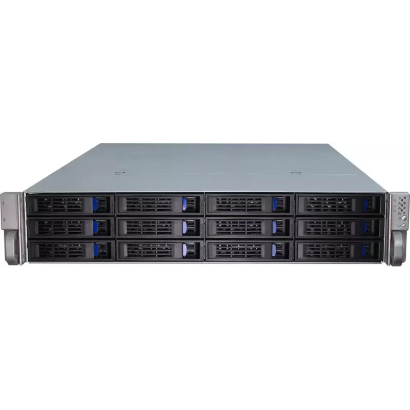 Case per server Inter-Tech IPC 2U-2412 rack nero, argento