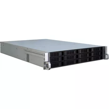 Case per server Inter-Tech IPC 2U-2412 rack nero, argento