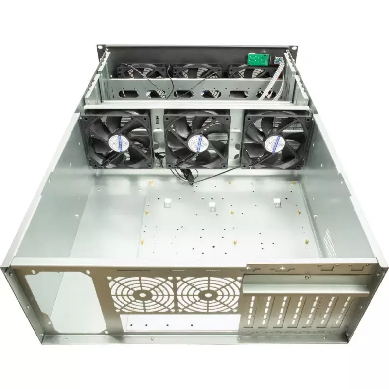 Case per computer Inter-Tech 4F28 rack nero, argento