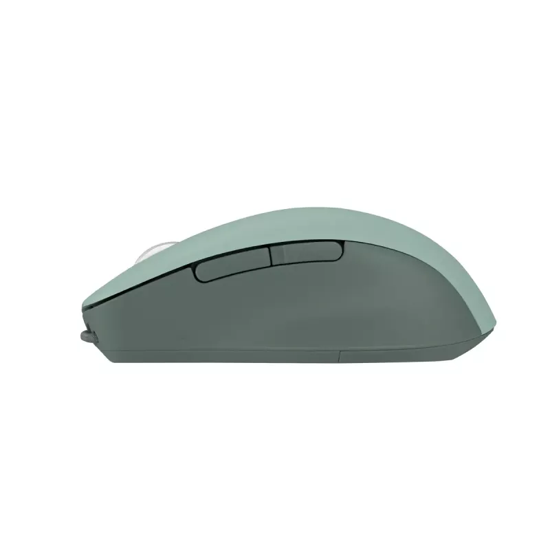 Mouse ASUS SmartO MD200 Silent Plus – ambidestro RF wireless + Bluetooth, ottico 4200 DPI, 6 tasti, verde