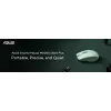 Mouse ASUS SmartO MD200 Silent Plus – ambidestro RF wireless + Bluetooth, ottico 4200 DPI, 6 tasti, verde