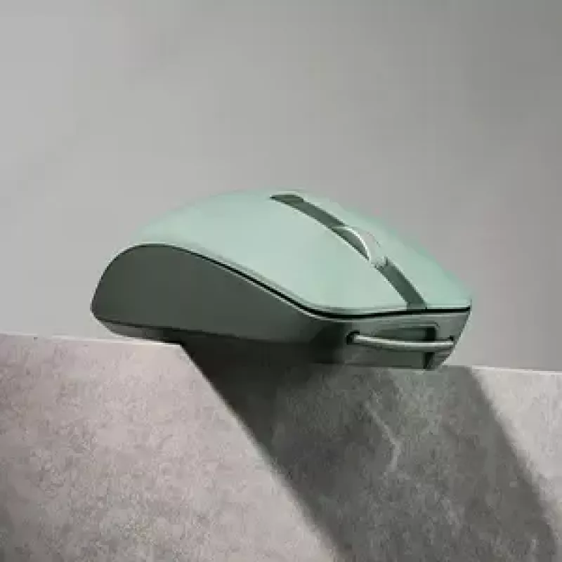 Mouse ASUS SmartO MD200 Silent Plus – ambidestro RF wireless + Bluetooth, ottico 4200 DPI, 6 tasti, verde