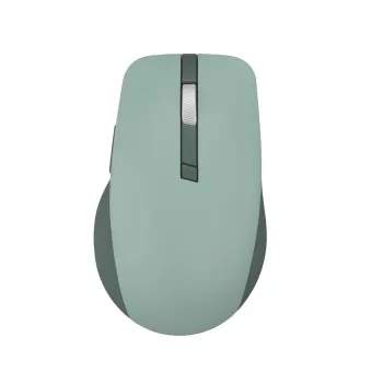 Mouse ASUS SmartO MD200 Silent Plus – ambidestro RF wireless + Bluetooth, ottico 4200 DPI, 6 tasti, verde