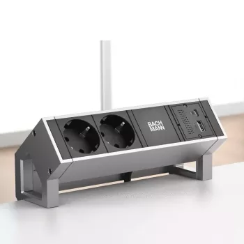 Bachmann 917.229 CM modulo replicatore di porte, USB-C PD 100 W, 2x USB-A, Mini DisplayPort, RJ45