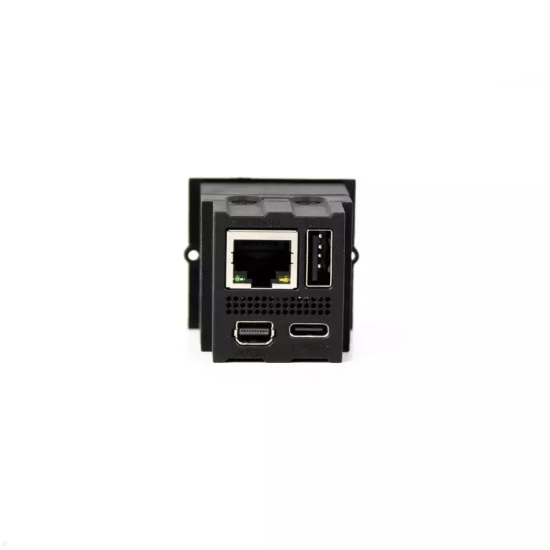 Bachmann 917.229 CM modulo replicatore di porte, USB-C PD 100 W, 2x USB-A, Mini DisplayPort, RJ45