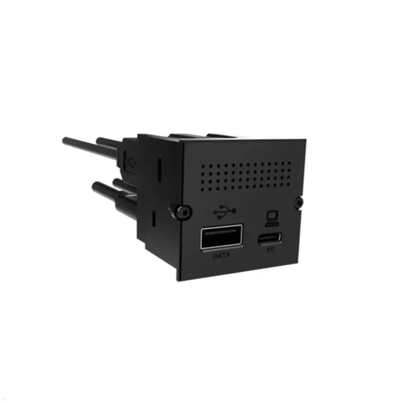 Bachmann 917.229 CM modulo replicatore di porte, USB-C PD 100 W, 2x USB-A, Mini DisplayPort, RJ45