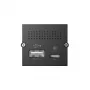 Bachmann 917.229 CM modulo replicatore di porte, USB-C PD 100 W, 2x USB-A, Mini DisplayPort, RJ45