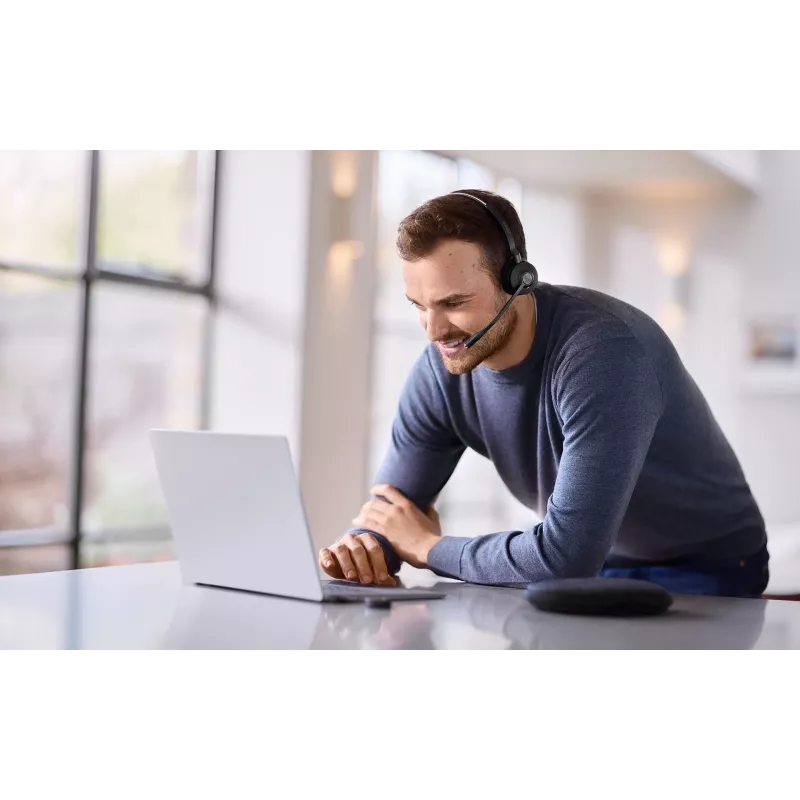 Jabra Engage 55 MS Cuffie Stereo Senza fili Archetto Ufficio/Call center USB Type-A Nero