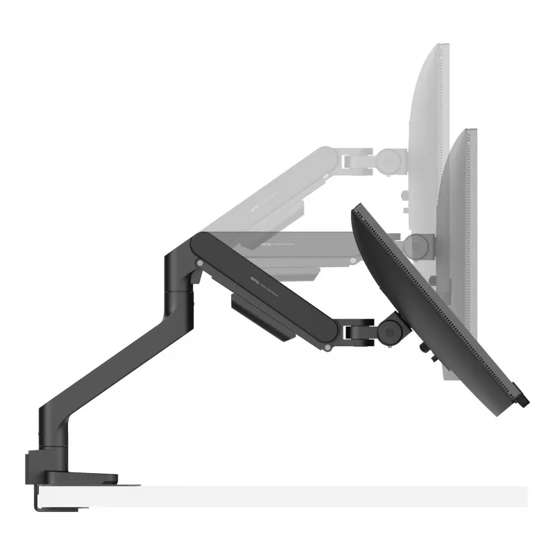 Supporto per monitor BenQ BSH01 — braccio Ergo regolabile in altezza, compatibile VESA, nero