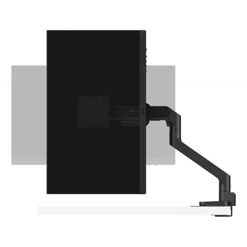 Supporto per monitor BenQ BSH01 — braccio Ergo regolabile in altezza, compatibile VESA, nero