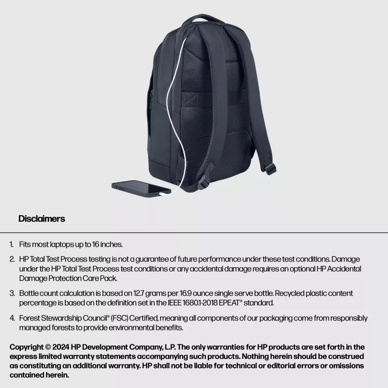 HP Everyday zaino per laptop 16