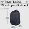 HP Travel Plus zaino per laptop da 30 l, 17,3 pollici (43,9 cm), espandibile a 35 l, tasca con blocco RFID, 1,08 kg, blu grafite