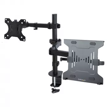 Braccio monitor StarTech.com con supporto per laptop VESA, per un laptop (4,5 kg/9,9 lb) e un singolo display fino a 32