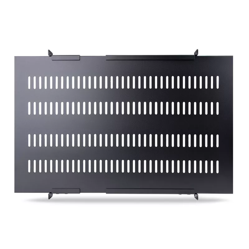 StarTech.com ADJSHELFHDV ripiano 1U regolabile ventilato per rack server, heavy duty, 150 kg, profondità di montaggio regolabile 49,5–97,4 cm (19,5–38 pollici), 19 pollici, nero