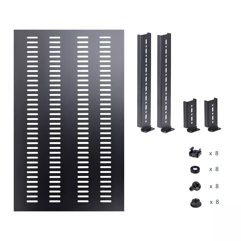 StarTech.com ADJSHELFHDV ripiano 1U regolabile ventilato per rack server, heavy duty, 150 kg, profondità di montaggio regolabile 49,5–97,4 cm (19,5–38 pollici), 19 pollici, nero