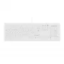 Tastiera medicale Contour Design Active Key Contour ClassicClean IP68 Full-Size con filo Bianca DE C8100