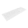 Tastiera medicale Contour Design Active Key Contour ClassicClean IP68 Full-Size con filo Bianca DE C8100