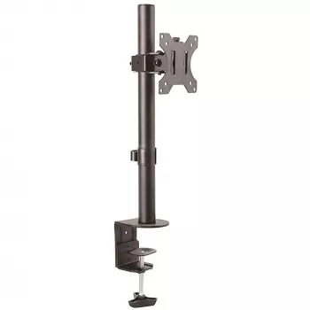 Supporto da tavolo StarTech.com per monitor singolo – montaggio robusto a palo per uno schermo, fino a 8 kg, compatibile VESA – supporto monitor ergonomico regolabile in altezza – morsetto da tavolo/passacavo