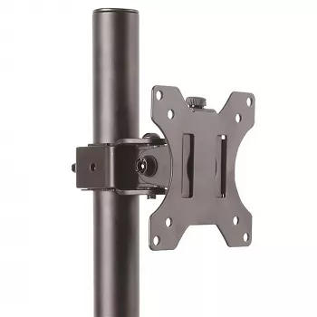 Supporto da tavolo StarTech.com per monitor singolo – montaggio robusto a palo per uno schermo, fino a 8 kg, compatibile VESA – supporto monitor ergonomico regolabile in altezza – morsetto da tavolo/passacavo