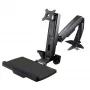 Braccio monitor sit-stand StarTech.com – braccio workstation sit-stand regolabile da scrivania per display singolo 34 inch con attacco VESA – convertitore ergonomico articolato per scrivania in piedi con ripiano per tastiera