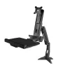Braccio monitor sit-stand StarTech.com – braccio workstation sit-stand regolabile da scrivania per display singolo 34 inch con attacco VESA – convertitore ergonomico articolato per scrivania in piedi con ripiano per tastiera