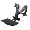 Braccio monitor sit-stand StarTech.com – braccio workstation sit-stand regolabile da scrivania per display singolo 34 inch con attacco VESA – convertitore ergonomico articolato per scrivania in piedi con ripiano per tastiera