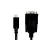 LogiLink AU0051A cavo adattatore seriale da USB-C a RS232 (DB9), 1,2 m, nero