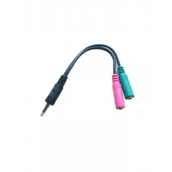 Cavo audio Microconnect AUDALS015 0,25 m 3,5 mm 2 x 3,5 mm nero