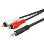 Cavo audio Microconnect AUDLC10G 10 m 3,5 mm 2 x RCA nero