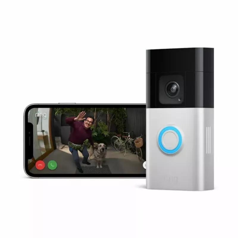 Amazon Ring Battery Video Doorbell Pro B0B2BNM4PV campanello smart con videocamera, Wi-Fi, video HD+, visione notturna, audio bidirezionale