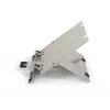 BakkerElkhuizen FlexTop 270 BNEFT270 supporto per laptop fino a 16 pollici (40,6 cm), 7 livelli, altezza 90-200 mm, alluminio, grigio
