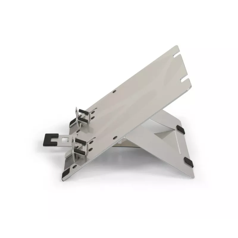 BakkerElkhuizen FlexTop 270 BNEFT270 supporto per laptop fino a 16 pollici (40,6 cm), 7 livelli, altezza 90-200 mm, alluminio, grigio