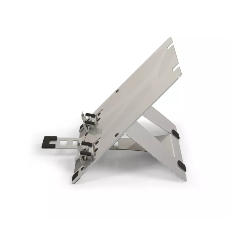 BakkerElkhuizen FlexTop 270 BNEFT270 supporto per laptop fino a 16 pollici (40,6 cm), 7 livelli, altezza 90-200 mm, alluminio, grigio