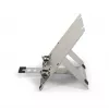 BakkerElkhuizen FlexTop 270 BNEFT270 supporto per laptop fino a 16 pollici (40,6 cm), 7 livelli, altezza 90-200 mm, alluminio, grigio