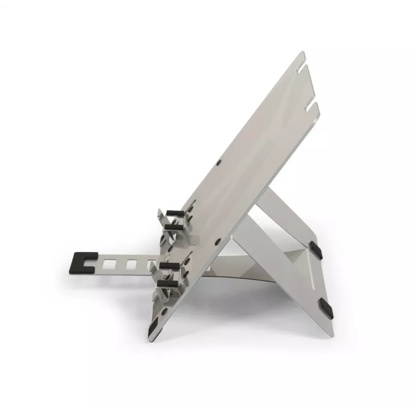 BakkerElkhuizen FlexTop 270 BNEFT270 supporto per laptop fino a 16 pollici (40,6 cm), 7 livelli, altezza 90-200 mm, alluminio, grigio