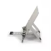 BakkerElkhuizen FlexTop 270 BNEFT270 supporto per laptop fino a 16 pollici (40,6 cm), 7 livelli, altezza 90-200 mm, alluminio, grigio
