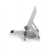 BakkerElkhuizen FlexTop 270 BNEFT270 supporto per laptop fino a 16 pollici (40,6 cm), 7 livelli, altezza 90-200 mm, alluminio, grigio