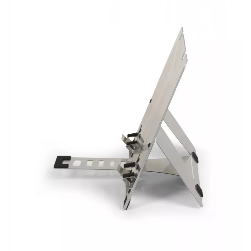 BakkerElkhuizen FlexTop 270 BNEFT270 supporto per laptop fino a 16 pollici (40,6 cm), 7 livelli, altezza 90-200 mm, alluminio, grigio