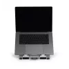 BakkerElkhuizen FlexTop 270 BNEFT270 supporto per laptop fino a 16 pollici (40,6 cm), 7 livelli, altezza 90-200 mm, alluminio, grigio