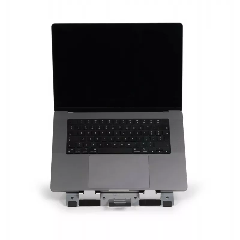 BakkerElkhuizen FlexTop 270 BNEFT270 supporto per laptop fino a 16 pollici (40,6 cm), 7 livelli, altezza 90-200 mm, alluminio, grigio